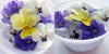 Violet Mix Pastel Flowers + Stems 12 pcs #638 $5.25 CAD
