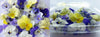Violet Mix Pastel Flowers + Stems 36 pcs #639 $14.75 CAD