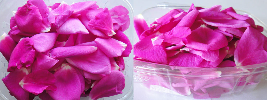 Edible Pink & Burgundy Red Rose Dried Flower Petals – Food Grade