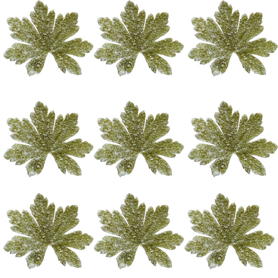 Crystallized Geranium Leaves $23 CAD 12 pcs 1½” - 2