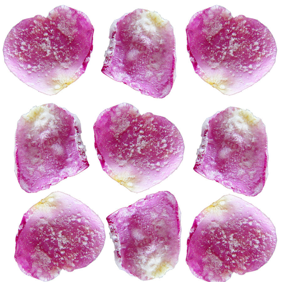 Crystallized Rose Petals Large $36.25 CAD 25 pcs 1½” - 1¾” (38 - 44mm)