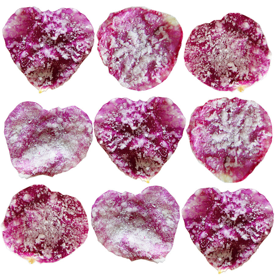 Crystallized Rose Petals Large $20.25 CAD 12 pcs 1½” - 1¾” (38 - 44mm)