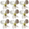 Seasonal Spring Violets White Flowers + Stems 50 pcs $16.25 CAD