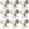 Seasonal Spring Violets White Flowers + Stems 36 pcs $12.25 CAD